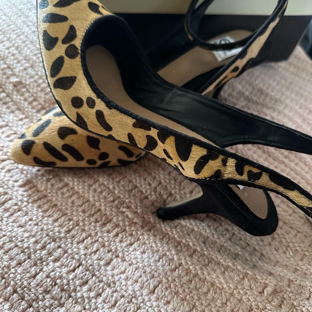 Studio Leopard Print Slingback Heels